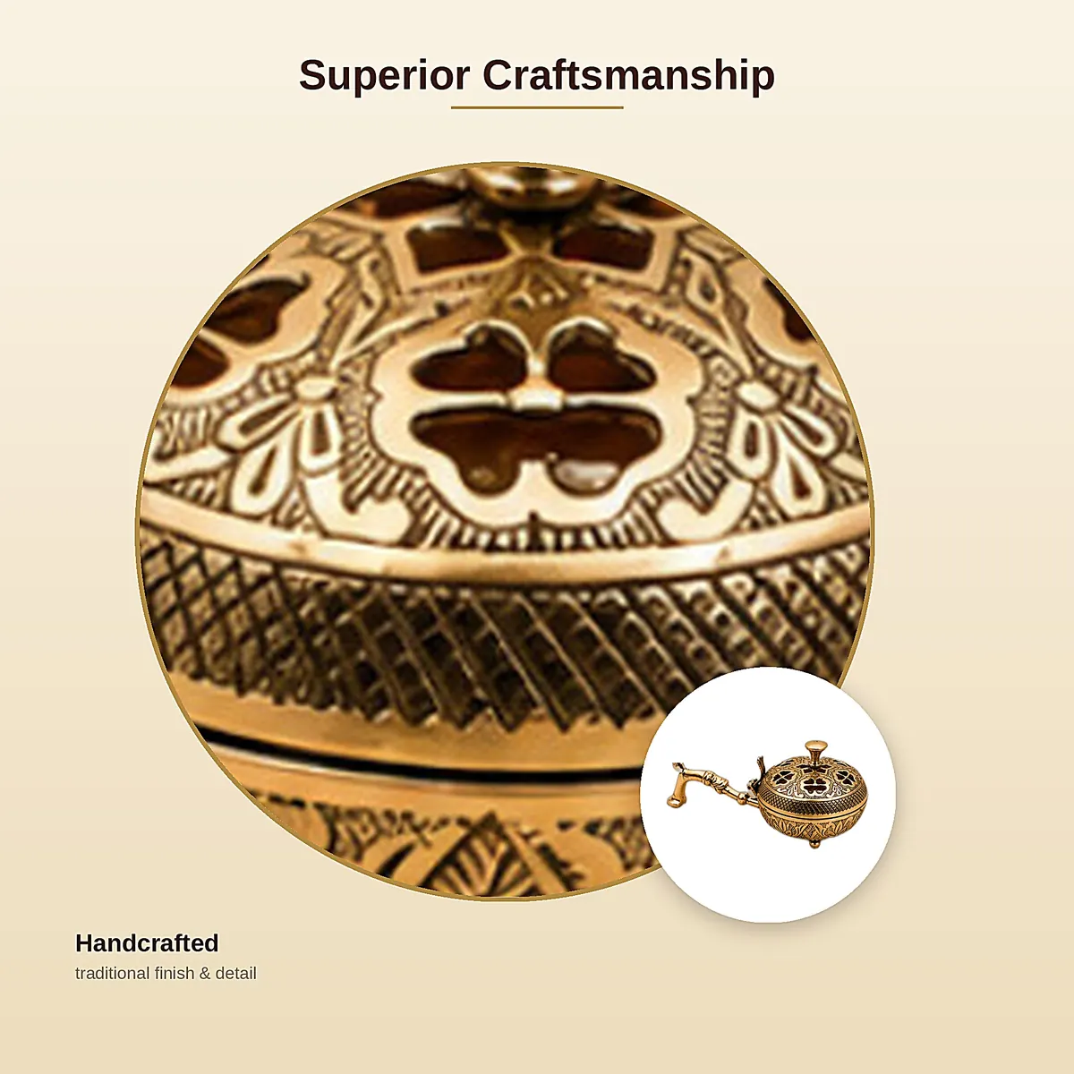 Brass Dhoop Dani – Fretwork — view 5