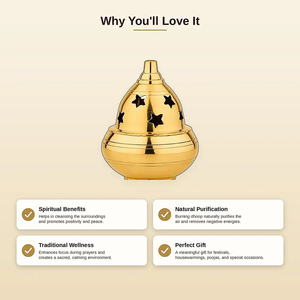 Brass Dhoop Dani – Star — view 3