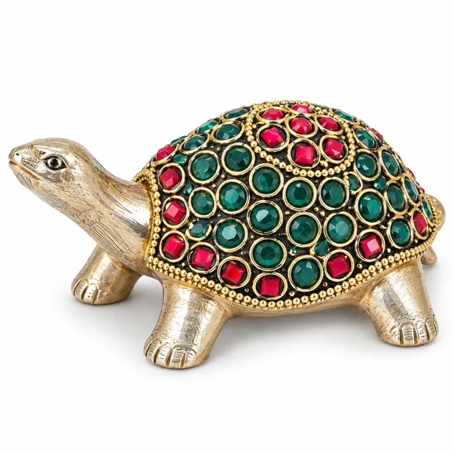 Brass Tortoise – Stone-Work Décor — handcrafted brass