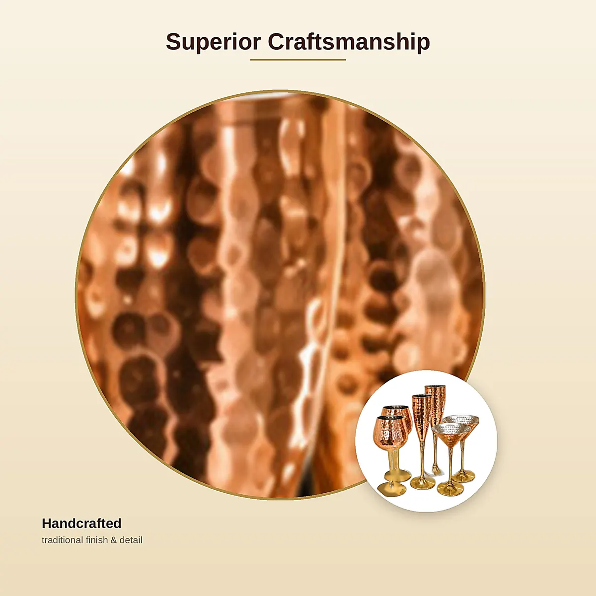 Copper Goblets – Set of 2 — view 5