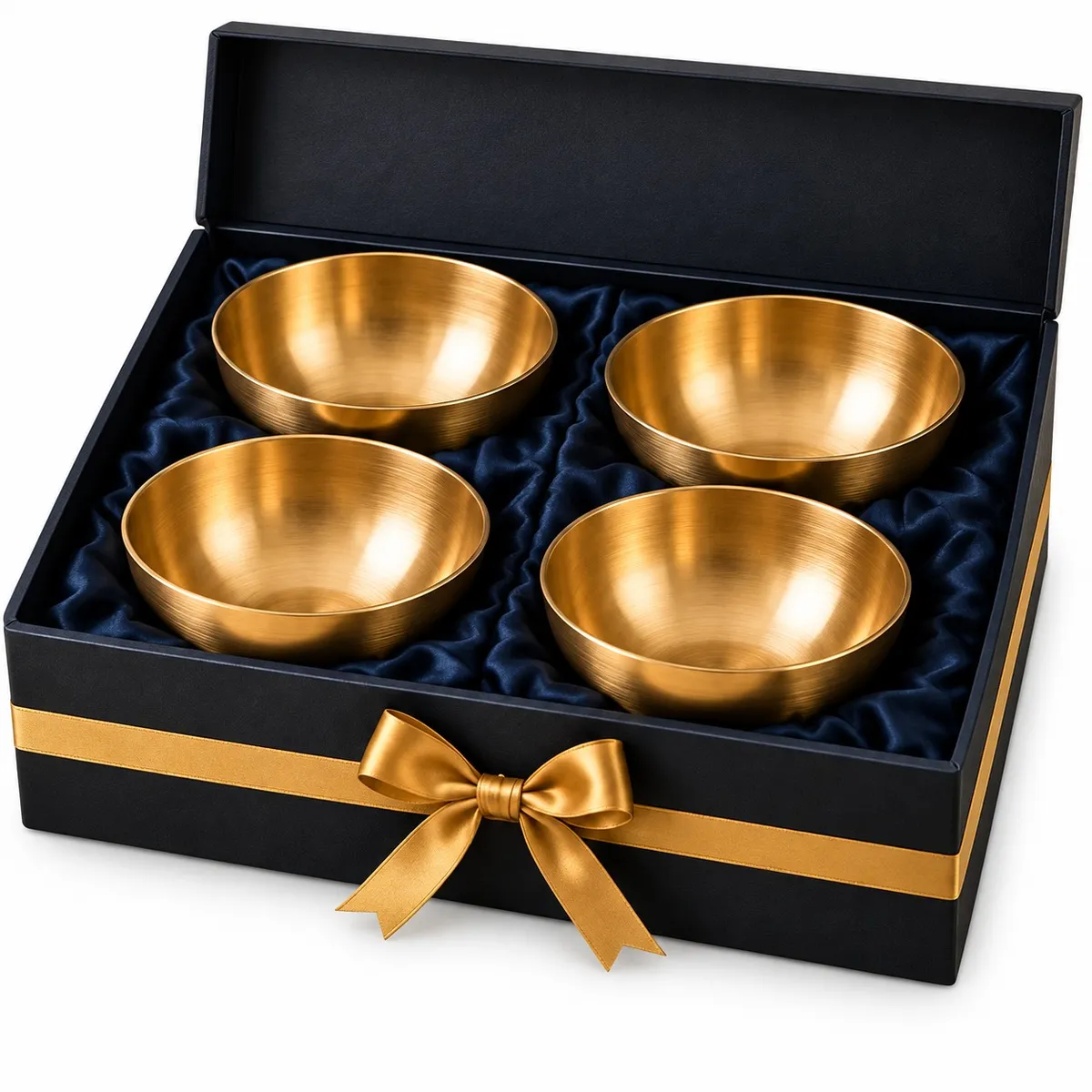 Kansa Medium Bowl Gift Set – Set of 4 · Gift Boxed — view 1